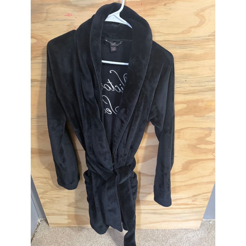 Victoria's Secret Robe XS/S Black Logo Soft
